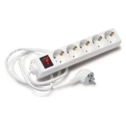 ELBAT REGLETA ALIMENTACION - 5X SCHUKOS - INTERRUPTOR ON/OFF - CABLE DE 1.50M