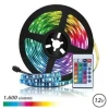 ELBAT TIRA LED RGB 12V 1600LM - 30 LED POR METRO - CONTROL REMOTO - LONGITUD 3M