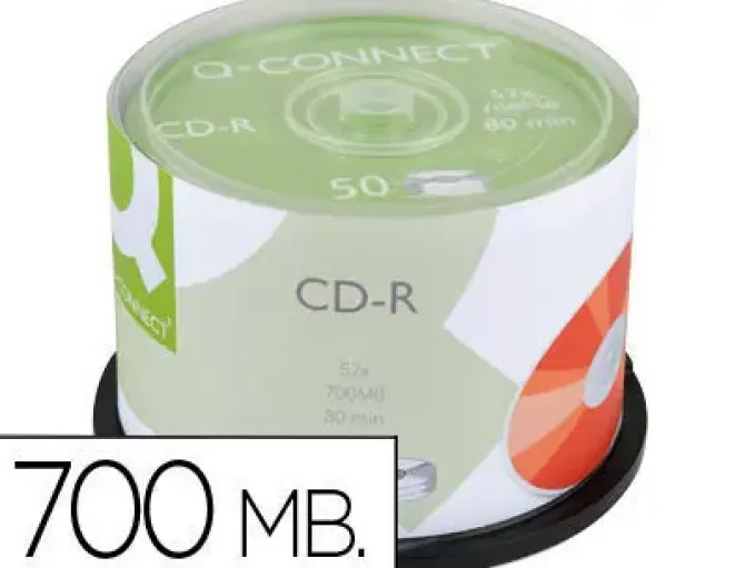EMTEC QCONNET CD-R 700 BM 80 MIN VELOCIDAD 52X TARRINA 50UDS CS54739