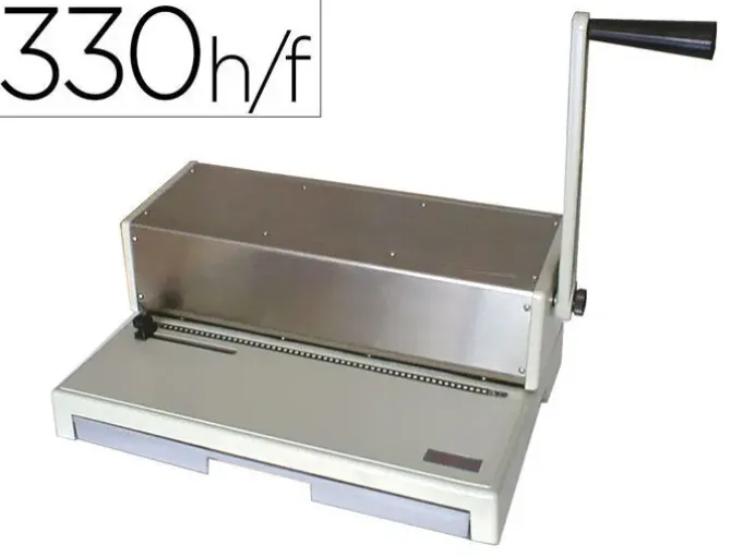 ENCUADERNADORA PARA ESPIRAL YOSAN 64 PERFORA 20 HOJAS TAMAÑO FOLIO PASO 64 5:1 ENCUADERNA HASTA 330 HOJAS