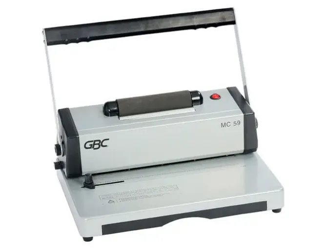 ENCUADERNADORA PARA ESPIRAL GBC MULTIBIND MC59 PERFORA 20 HOJAS TAMAÑO A4 ENCUADERNA 450 HOJAS