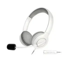 ENERGY SISTEM AURICULARES OFFICE 3 - USB Y 3.5MM PLUG - CONTROL DE VOLUMEN Y SILENCIO - BRAZO RETRACTIL MICROFONO - COLOR BLANCO