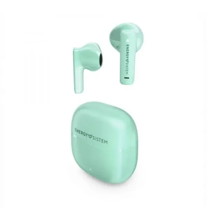 ENERGY SISTEM AURICULARES TRUE WIRELESS - BLUETOOTH 5.4 - GRAVES PROFUNDOS - 20H AUTONOMIA - MATERIALES RECICLADOS - ASISTENTE DE VOZ INTEGRADO - COLOR VERDE
