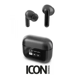 ENERGY SISTEM AURICULARES TRUE WIRELESS - PANTALLA EN ESTUCHE - ANC - MODO TRANSPARENCIA - BAJA LATENCIA - IPX5 - 30H DE REPRODUCCION - COLOR NEGRO