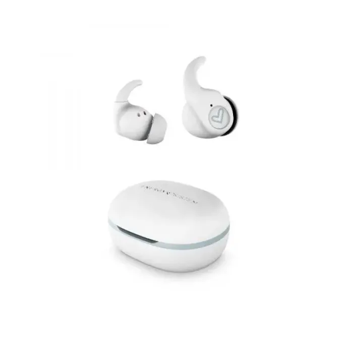 ENERGY SISTEM AURICULARES INALAMBRICOS - TRUE WIRELESS - BLUETOOTH 5.3 - IPX5 - 20H AUTONOMIA - SECURE-FIT+ - APP PERSONALIZABLE - MICROFONO ESTEREO - COLOR BLANCO