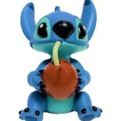 ENESCO DISNEY LILO & STITCH STITCH CON COCO - FIGURA DE COLECCION - FABRICADA EN RESINA - TALLADO Y PINTADO A MANO