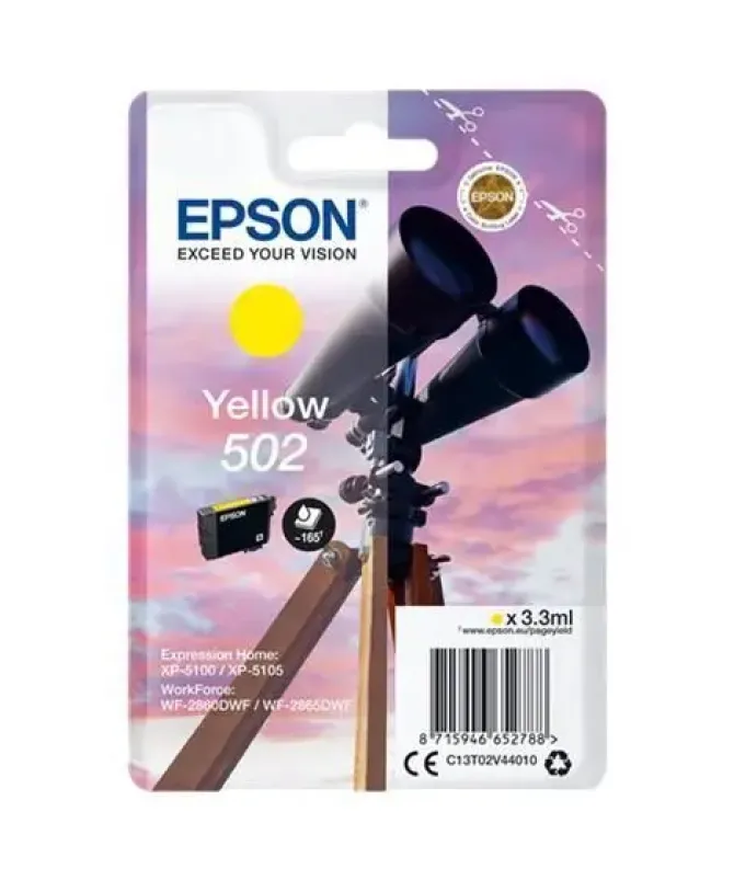 EPSON 502 AMARILLO CARTUCHO DE TINTA ORIGINAL - C13T02V44010