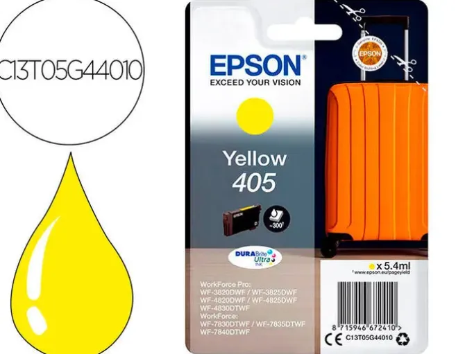 EPSON 405 AMARILLO CARTUCHO DE TINTA ORIGINAL - C13T05G44010