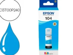 EPSON 104 CYAN BOTELLA DE TINTA ORIGINAL - C13T00P240