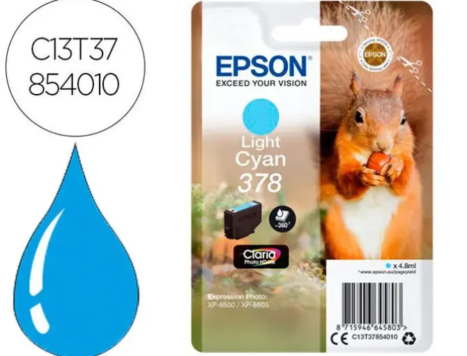 EPSON 378 CYAN LIGHT CARTUCHO DE TINTA ORIGINAL - C13T37854010