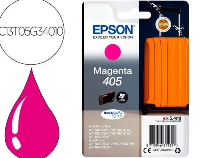 EPSON 405 MAGENTA CARTUCHO DE TINTA ORIGINAL - C13T05G34010