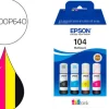 EPSON 104 PACK DE 4 BOTELLAS DE TINTA ORIGINALES - C13T00P640
