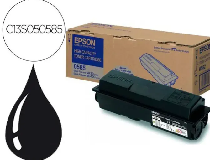 EPSON ACULASER M2300/M2400 NEGRO CARTUCHO DE TONER ORIGINAL - C13S050583/C13S050585