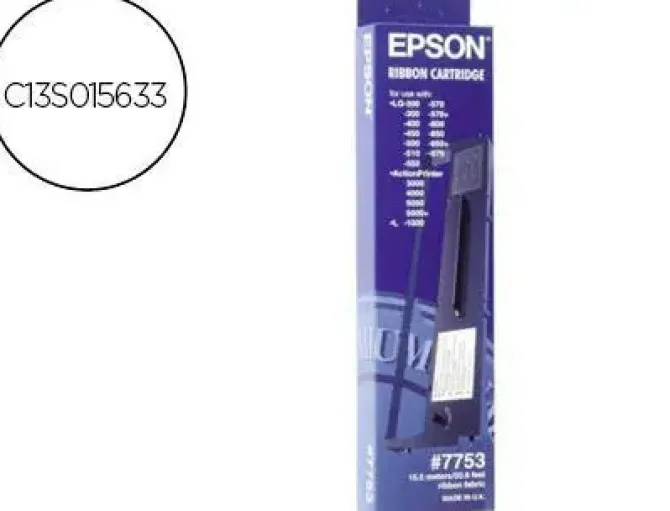 EPSON ERC19/LQ300/LQ350/LQ800 NEGRA CINTA MATRICIAL ORIGINAL - C13S015021/C13S015633