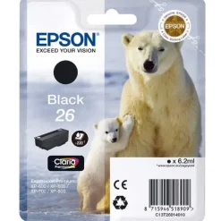 EPSON T2601 (26) NEGRO CARTUCHO DE TINTA ORIGINAL - C13T26014012