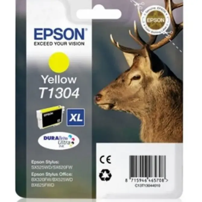 EPSON T1304 AMARILLO CARTUCHO DE TINTA ORIGINAL - C13T13044012