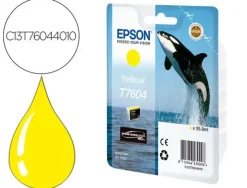 EPSON T7604 AMARILLO CARTUCHO DE TINTA ORIGINAL - C13T76044010