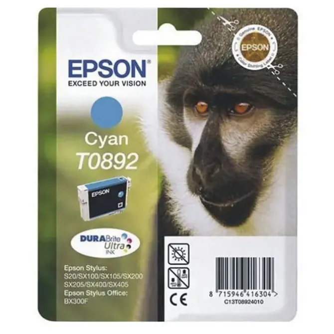 EPSON T0892 CYAN CARTUCHO DE TINTA ORIGINAL - C13T08924011