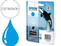 EPSON T7602 CYAN CARTUCHO DE TINTA ORIGINAL - C13T76024010