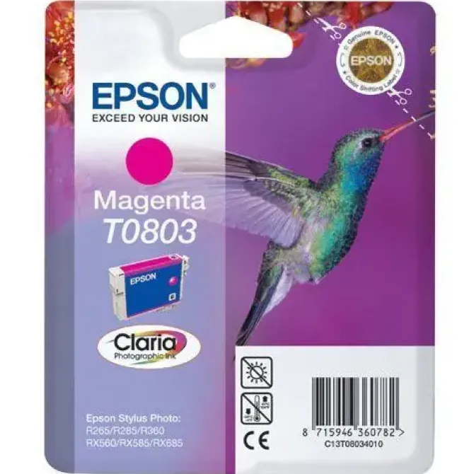 EPSON T0803 MAGENTA CARTUCHO DE TINTA ORIGINAL - C13T08034011