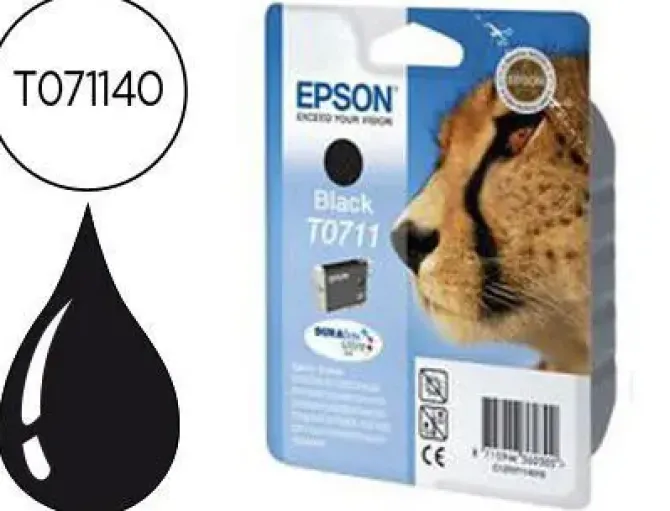 EPSON T0711 NEGRO CARTUCHO DE TINTA ORIGINAL - C13T07114012