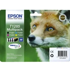EPSON T1285 PACK DE 4 CARTUCHOS DE TINTA ORIGINALES - C13T12854012