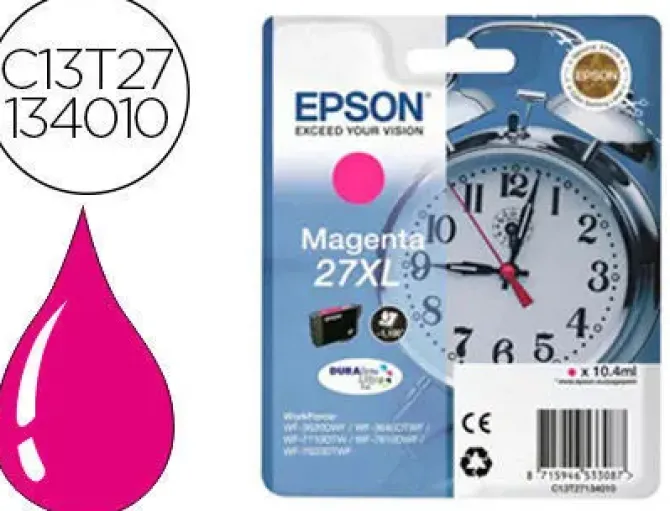 EPSON T2713 (27XL) MAGENTA CARTUCHO DE TINTA ORIGINAL - C13T27134012