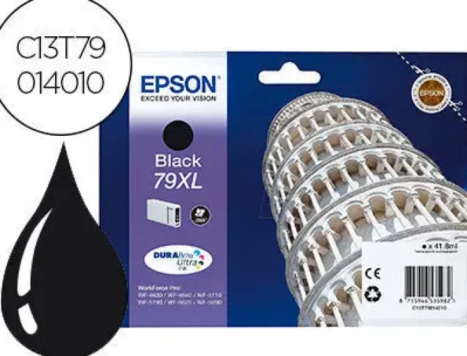 EPSON T7901 (79XL) NEGRO CARTUCHO DE TINTA ORIGINAL - C13T79014010