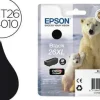 EPSON T2621 (26XL) NEGRO CARTUCHO DE TINTA ORIGINAL - C13T26214012