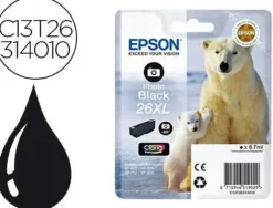 EPSON T2631 (26XL) NEGRO PHOTO CARTUCHO DE TINTA ORIGINAL - C13T26314012