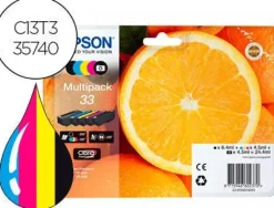 EPSON T3357 (33XL) PACK DE 5 CARTUCHOS DE TINTA ORIGINALES - C13T33574011