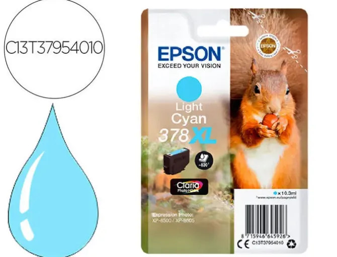 EPSON 378XL CYAN LIGHT CARTUCHO DE TINTA ORIGINAL - C13T37954010
