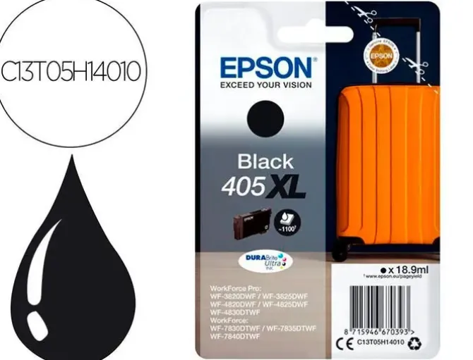 EPSON 405XL NEGRO CARTUCHO DE TINTA ORIGINAL - C13T05H14010