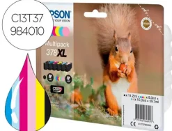 EPSON 378XL PACK DE 6 CARTUCHOS DE TINTA ORIGINALES - C13T37984010