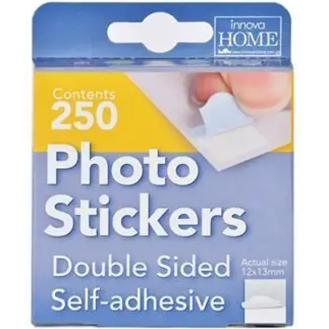 ERIK 250 PHOTO STICKERS 12X13MM CINTA DOBLE CARA FOTOS