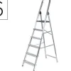 ESCALERA Q-CONNECT DE ALUMINIO 6PELDAÑOS 1203X510X1895 MM PESO MAXIMO 150 KG EN-131