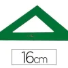 ESCUADRA FABER 16 CM PLASTICO VERDE