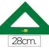 ESCUADRA LIDERPAPEL 28 CM ACRILICO VERDE