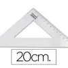 ESCUADRA LIDERPAPEL 20 CM PLASTICO CRISTAL