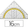 ESCUADRA LIDERPAPEL GEOMETRIA 16 CM PLASTICO CRISTAL