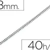 ESPIRAL METALICO Q-CONNECT 56 4:1 8MM 1MM CAJA DE 200 UNIDADES