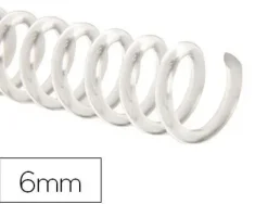 ESPIRAL PLASTICO Q-CONNECT TRANSPARENTE 32 5:1 6MM 1,8MM CAJA DE 100 UNIDADES