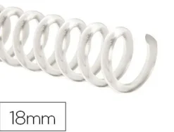 ESPIRAL PLASTICO Q-CONNECT TRANSPARENTE 32 5:1 18MM 2MM CAJA DE 100 UNIDADES