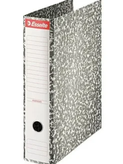 ESSELTE ARCHIVADOR DE PALANCA - CARTON - FORMATO FOLIO - LOMO 75MM - CAPACIDAD PARA 500 HOJAS - COLOR GRIS JASPEADO