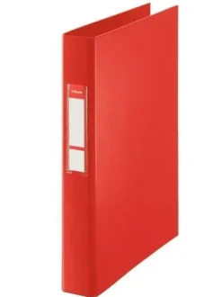 ESSELTE CARPETA DE ANILLAS - FORMATO FOLIO - CAPACIDAD PARA 190 HOJAS - 4 ANILLAS DE 25MM - COLOR ROJO