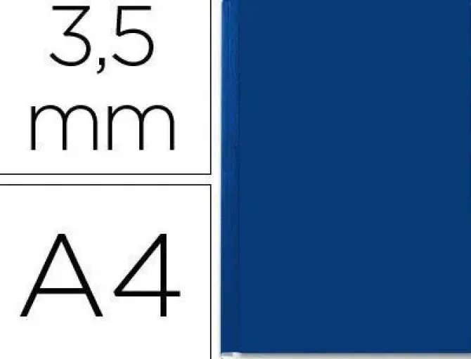 ESSELTE TAPA RIGIDA LEITZ 15-35H AZUL 10U 73900035 MAK220101