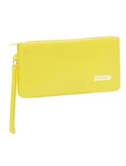 ESTUCHE SAFTA SILICONA AMARILLO PLANO GOMA GLITTER PURPURINA 812195885