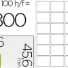 ETIQUETA ADHESIVA Q-CONNECT KF01583 TAMAÑO 66X45,6 MM FOTOCOPIADORA LASER INK-JET CAJA CON 100 HOJAS DIN A4