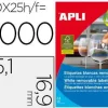 ETIQUETAS APLI A4 35.6X16.9 REMO/25H 002102