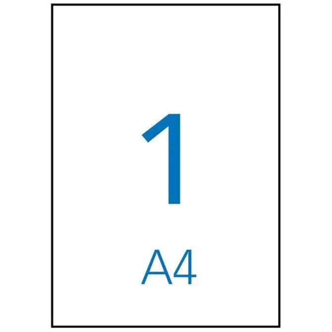 ETIQUETAS PLUS A4 210X297 10 HOJAS 10 ETIQUETAS FOLIO 035845